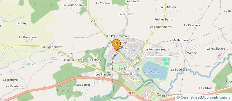 localisation de l'entreprise MADAME STEPHANIE GANDY à LE MELE-SUR-SARTHE