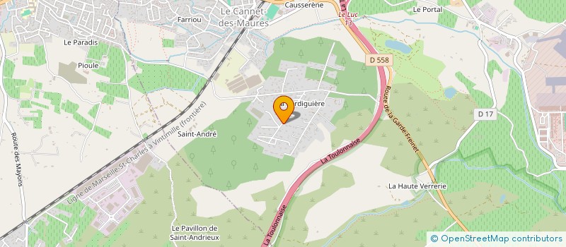 localisation de l'entreprise MADAME STEPHANIE GARNIER à LE CANNET-DES-MAURES