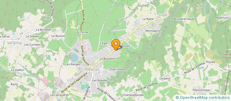 localisation de l'entreprise MADAME STEPHANIE GARNODON  MACLAS