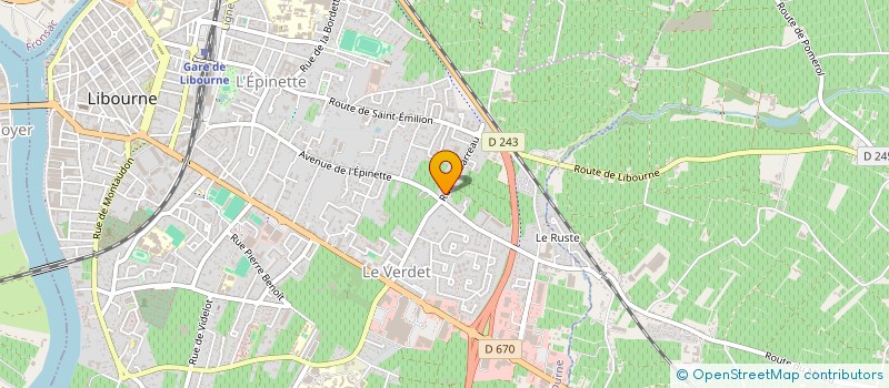 localisation de l'entreprise MADAME STEPHANIE GARREAU à LIBOURNE