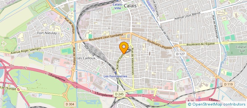 localisation de l'entreprise MADAME STEPHANIE GAUTHIER  CALAIS