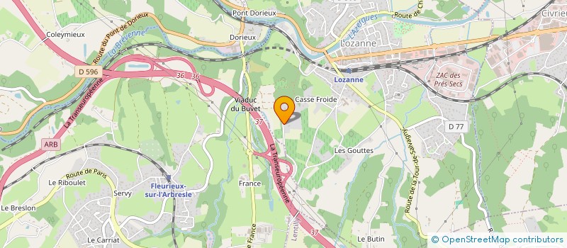 localisation de l'entreprise MADAME STEPHANIE GAUTHIER  LOZANNE