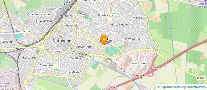 localisation de l'entreprise MADAME STEPHANIE GAUTRAN  NARBONNE