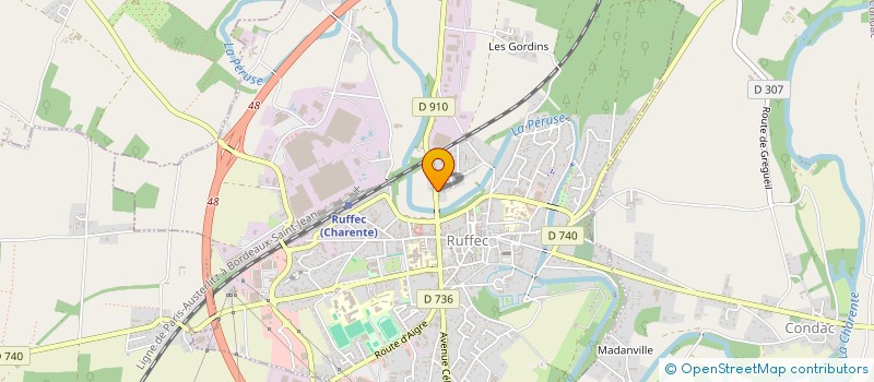 localisation de l'entreprise MADAME STEPHANIE GEBARA  RUFFEC