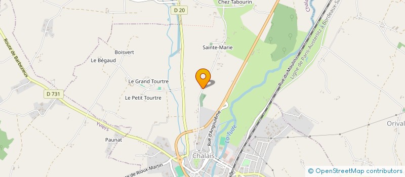 localisation de l'entreprise MADAME STEPHANIE GENDRE à CHALAIS