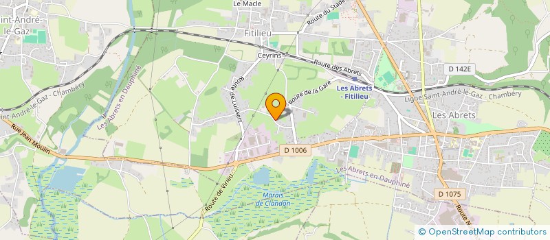 localisation de l'entreprise MADAME STEPHANIE GENEVOIS  LES ABRETS-EN-DAUPHINE