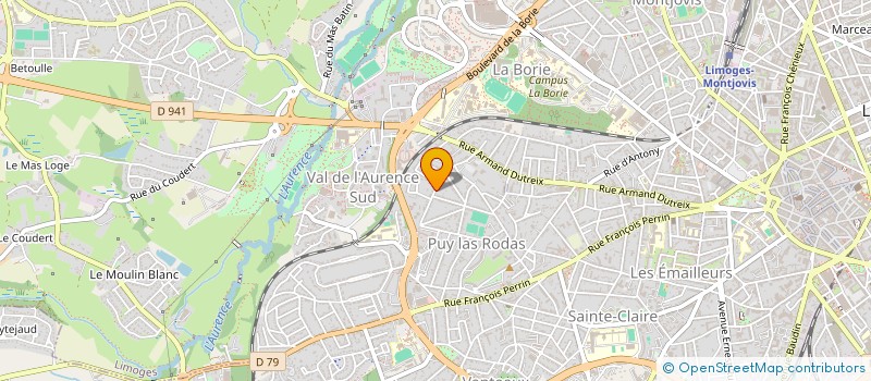 localisation de l'entreprise MADAME STEPHANIE GENTY à LIMOGES