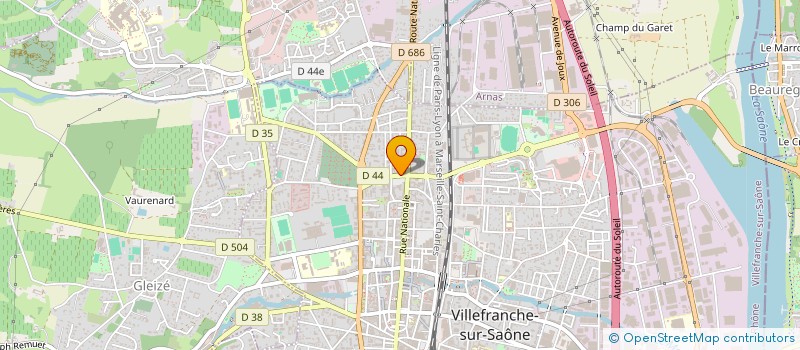 localisation de l'entreprise MADAME STEPHANIE GILARD  VILLEFRANCHE-SUR-SAONE