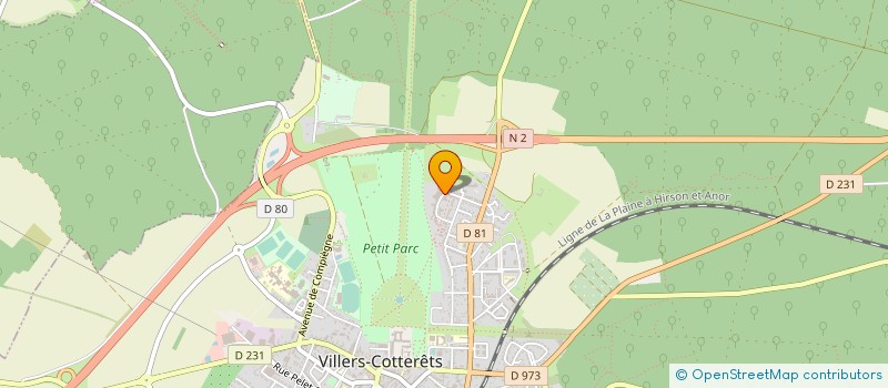 localisation de l'entreprise MADAME STEPHANIE GILLET à VILLERS-COTTERETS
