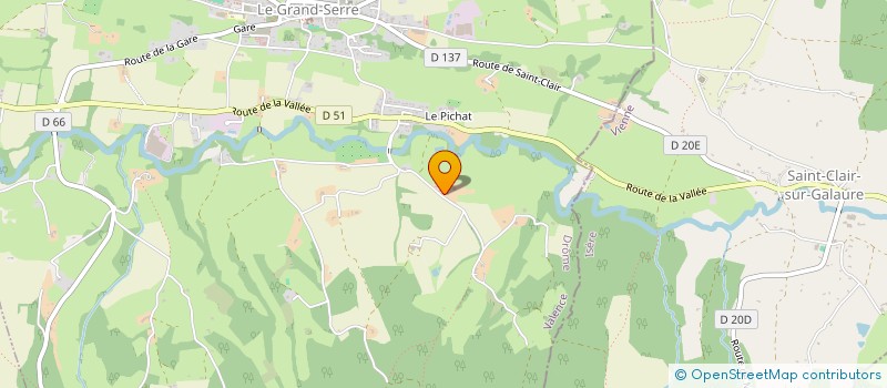 localisation de l'entreprise MADAME STEPHANIE GIRAUD  LE GRAND-SERRE