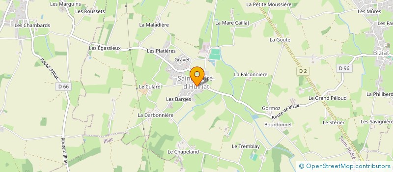 localisation de l'entreprise MADAME STEPHANIE GIROUDON à SAINT-ANDRE-D'HUIRIAT