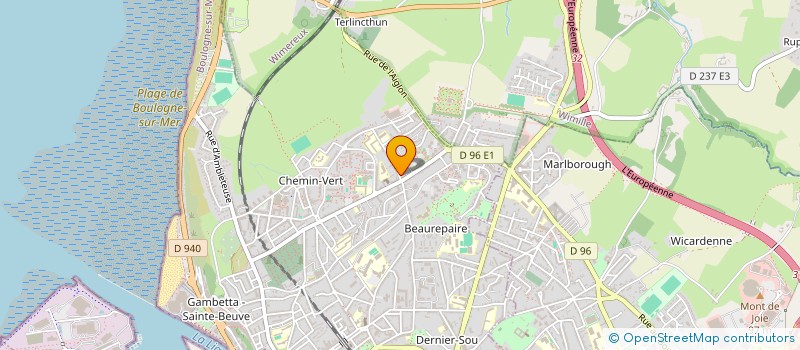 localisation de l'entreprise MADAME STEPHANIE GOBERT  BOULOGNE-SUR-MER