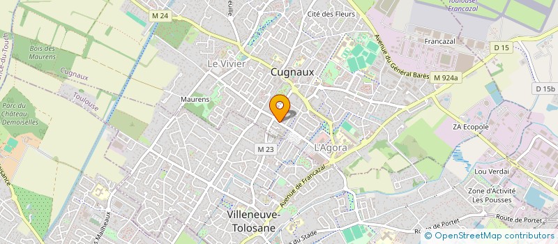 localisation de l'entreprise MADAME STEPHANIE GOBIN VIACAVA  CUGNAUX