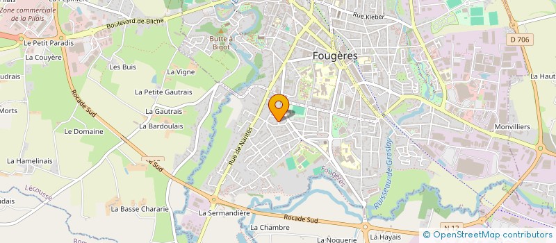 localisation de l'entreprise MADAME STEPHANIE GODARD  FOUGERES