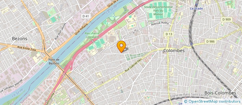 localisation de l'entreprise MADAME STEPHANIE GONCALVES à COLOMBES