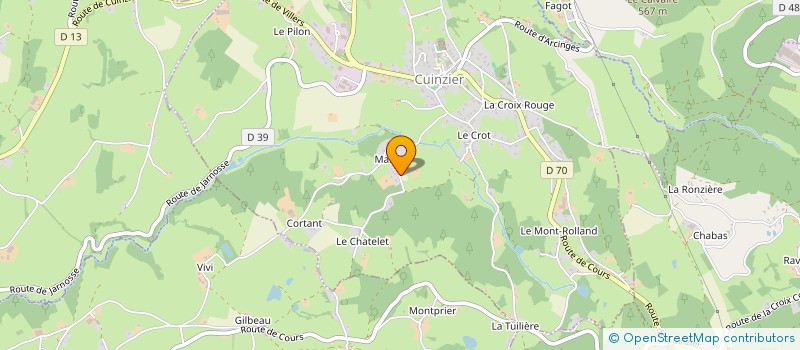 localisation de l'entreprise MADAME STEPHANIE GONDEAU  CUINZIER