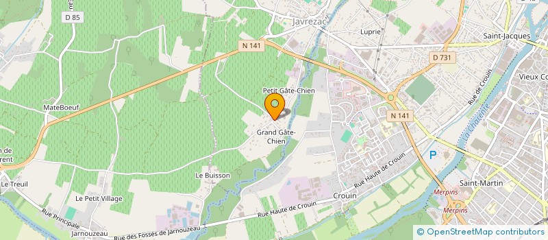 localisation de l'entreprise MADAME STEPHANIE GONFALONE  JAVREZAC