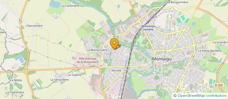 localisation de l'entreprise MADAME STEPHANIE GOURDIN à MONTAIGU-VENDEE