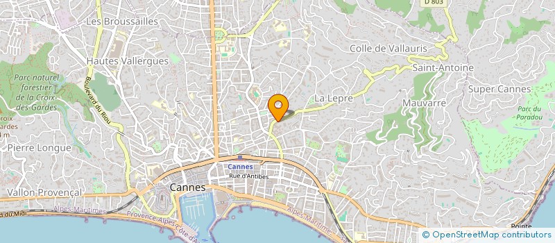 localisation de l'entreprise MADAME STEPHANIE GOUVEIA à CANNES