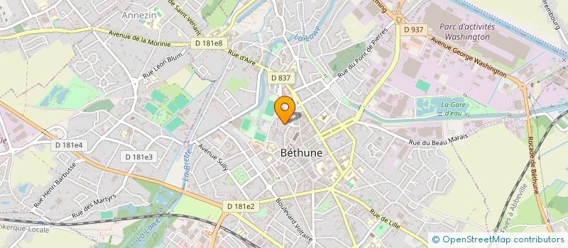 localisation de l'entreprise MADAME STEPHANIE GOUVIEZ à BETHUNE