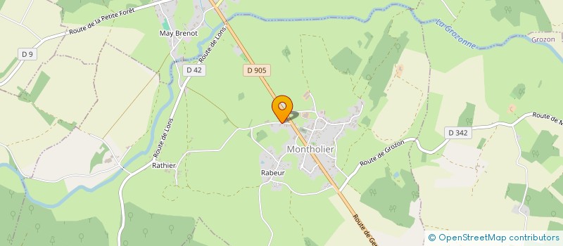 localisation de l'entreprise MADAME STEPHANIE GRANDGIRARD  MONTHOLIER