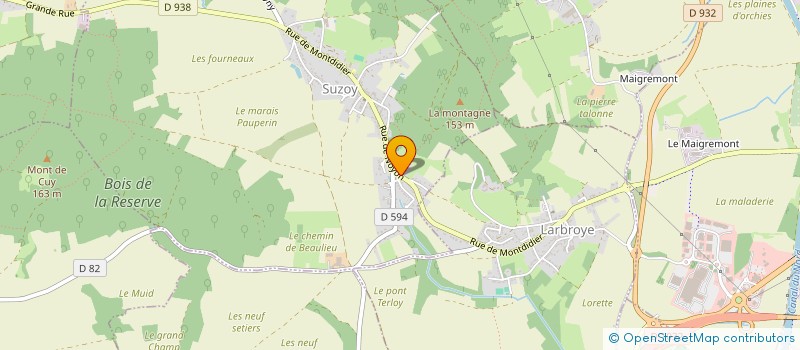 localisation de l'entreprise MADAME STEPHANIE GRANDJEAN  SUZOY