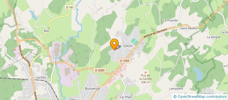 localisation de l'entreprise MADAME STEPHANIE GRANDPEYRE  USSEL