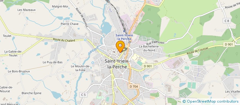 localisation de l'entreprise MADAME STEPHANIE GRANET à SAINT-YRIEIX-LA-PERCHE