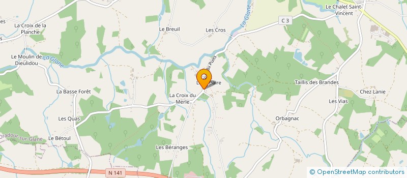 localisation de l'entreprise MADAME STEPHANIE GRANET à ORADOUR-SUR-GLANE