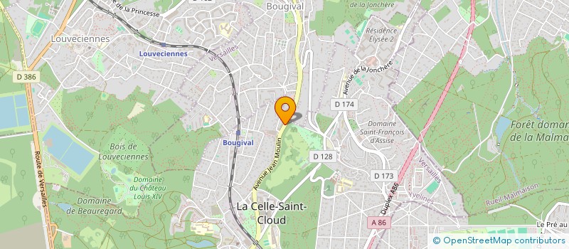 localisation de l'entreprise MADAME STEPHANIE GRONDIN  LA CELLE-SAINT-CLOUD