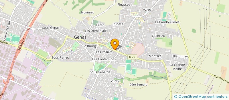 localisation de l'entreprise MADAME STEPHANIE GUEBEY à GENAS