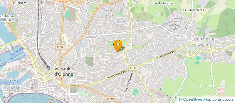 localisation de l'entreprise MADAME STEPHANIE GUEDON GUEDON à LES SABLES D'OLONNE