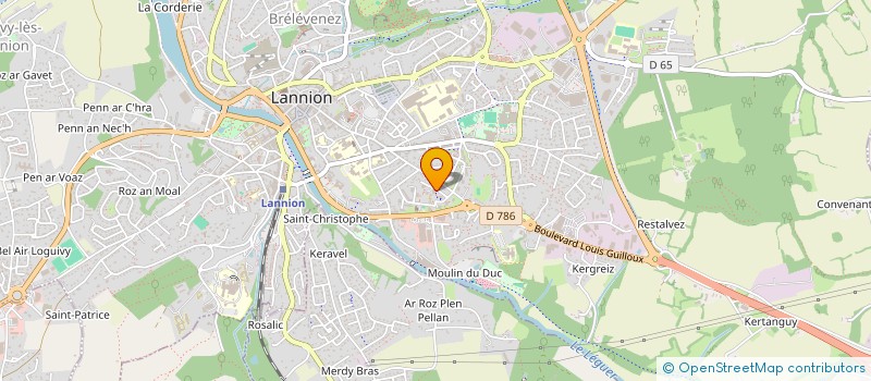 localisation de l'entreprise MADAME STEPHANIE GUEGAN  LANNION