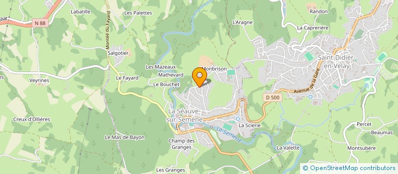 localisation de l'entreprise MADAME STEPHANIE GUERRA  LA SEAUVE-SUR-SEMENE