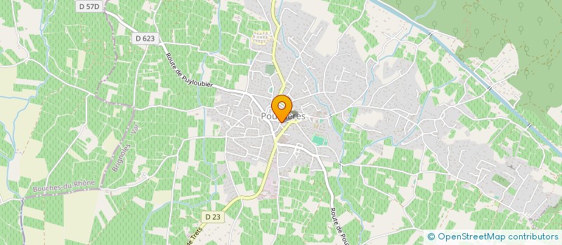 localisation de l'entreprise MADAME STEPHANIE GUERY  POURRIERES