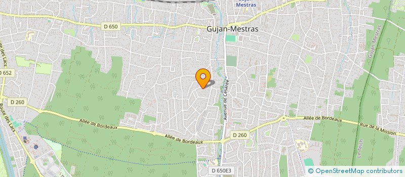 localisation de l'entreprise MADAME STEPHANIE GUEUDEVILLE  GUJAN-MESTRAS