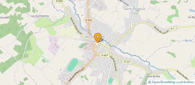 localisation de l'entreprise MADAME STEPHANIE GUICHARD  MIRAMONT-DE-GUYENNE