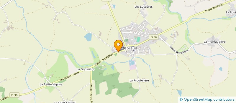 localisation de l'entreprise MADAME STEPHANIE GUILLEMET à GROSBREUIL