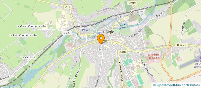 localisation de l'entreprise MADAME STEPHANIE GUILLEMET à L'AIGLE