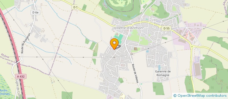 localisation de l'entreprise MADAME STEPHANIE GUILLET  VILLETTE D'ANTHON