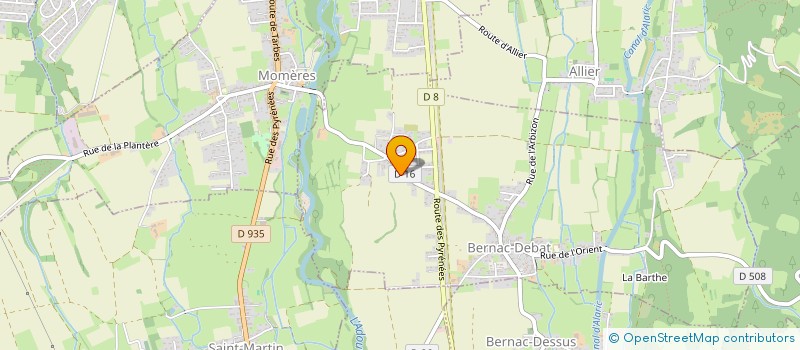 localisation de l'entreprise MADAME STEPHANIE GUYOMARD  BERNAC-DEBAT