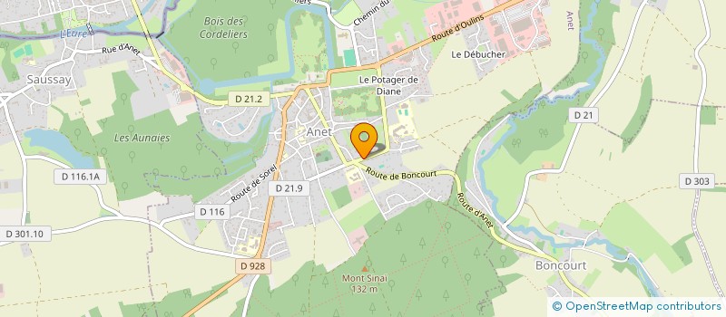 localisation de l'entreprise MADAME STEPHANIE HAAS à ANET