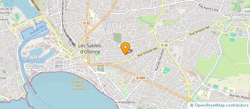 localisation de l'entreprise MADAME STEPHANIE HAASZ à LES SABLES D'OLONNE
