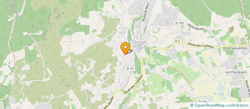 localisation de l'entreprise MADAME STEPHANIE HACQUEL  GORDES