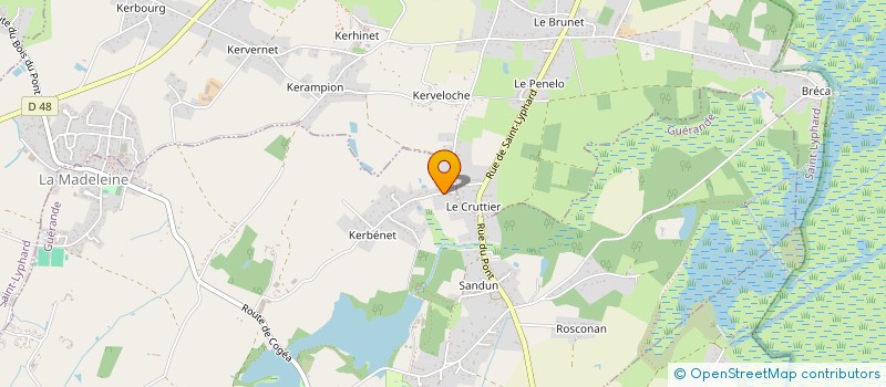 localisation de l'entreprise MADAME STEPHANIE HALGAND  LA CHAPELLE-DES-MARAIS