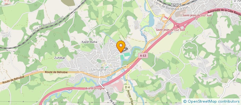 localisation de l'entreprise MADAME STEPHANIE HALSOUET  URRUGNE