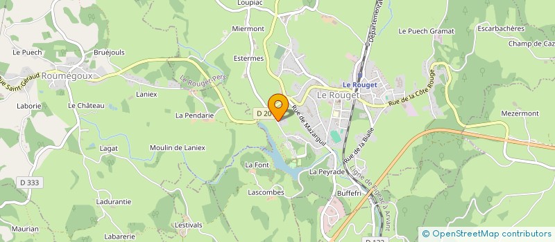 localisation de l'entreprise MADAME STEPHANIE HERMABESSIERE à LE ROUGET-PERS