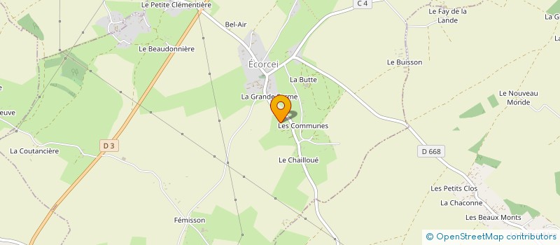 localisation de l'entreprise MADAME STEPHANIE HERUBEL à ECORCEI