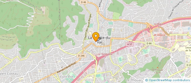 localisation de l'entreprise MADAME STEPHANIE HINGUE  LA VALETTE-DU-VAR