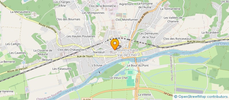 localisation de l'entreprise MADAME STEPHANIE HOLLANDER  MONTRICHARD-VAL-DE-CHER